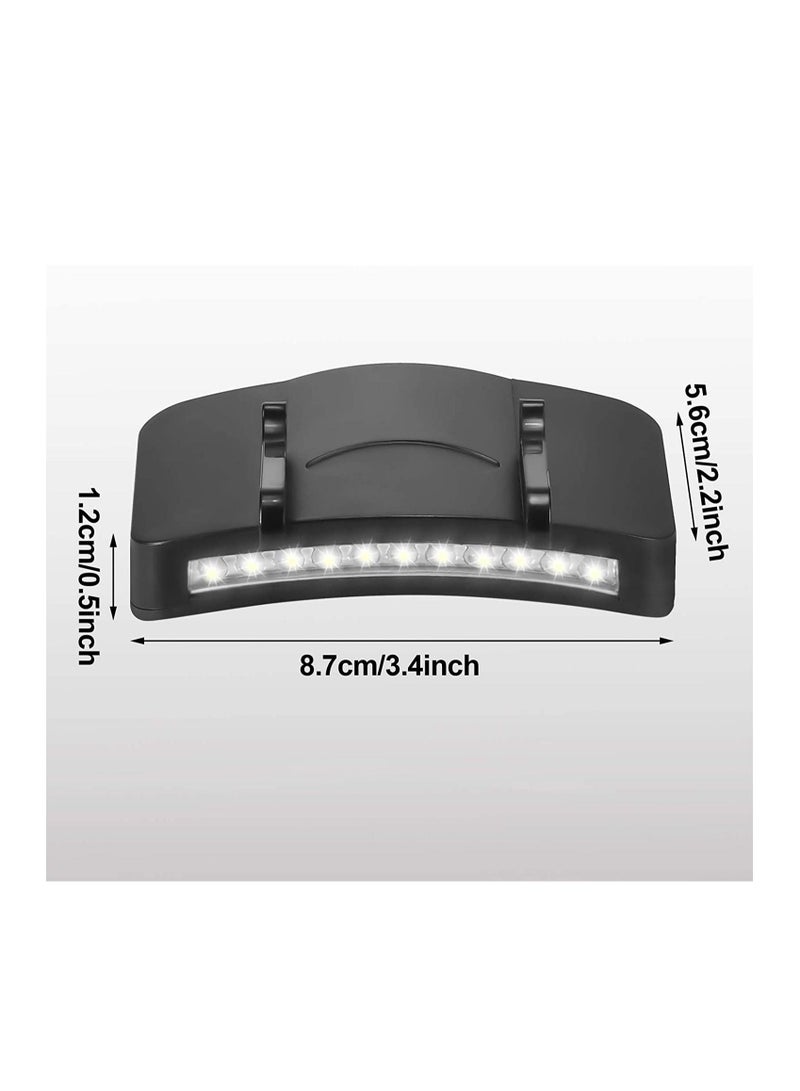 Clip Head lamps on Hat Cap Pocket Rotatable Light Night Cycling Lighting Hands Free Ultra Bright for Running Fishing Camping Reading Hiking Emergencies 4PCS Battery Not Included