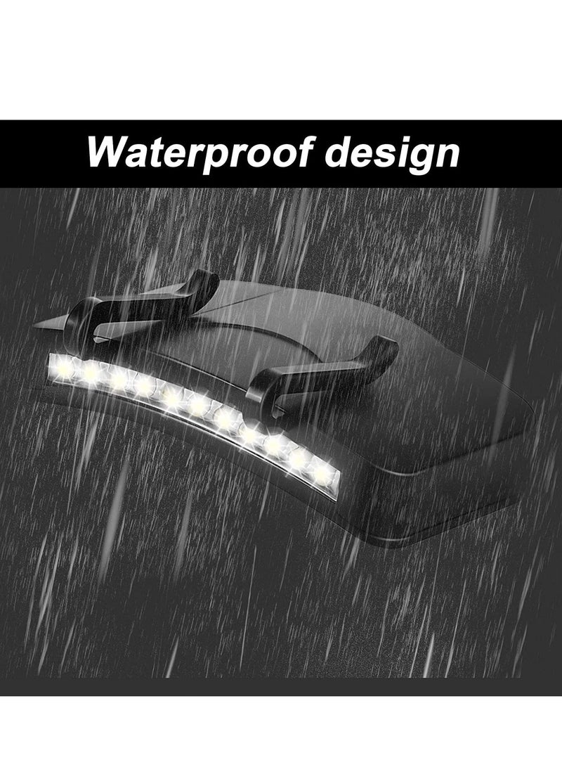 Clip Head lamps on Hat Cap Pocket Rotatable Light Night Cycling Lighting Hands Free Ultra Bright for Running Fishing Camping Reading Hiking Emergencies 4PCS Battery Not Included