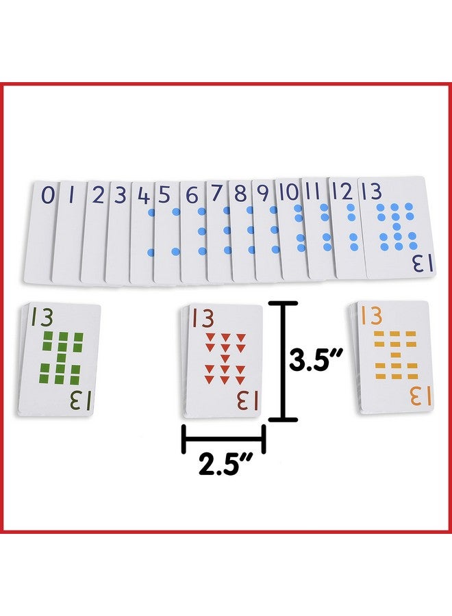 School Friendly Playing Cards In Home Learning Game Set Of 8 Decks 448 Cards Multicolored Patterned Cards Numbered 013 Teach Counting And Probability