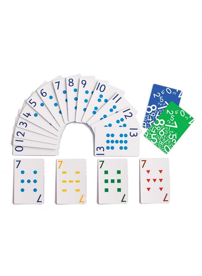 School Friendly Playing Cards In Home Learning Game Set Of 8 Decks 448 Cards Multicolored Patterned Cards Numbered 013 Teach Counting And Probability