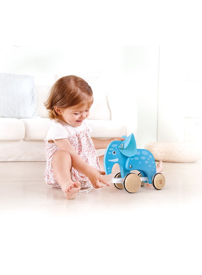 Push And Pull Elephant Wooden Pull Along Toy