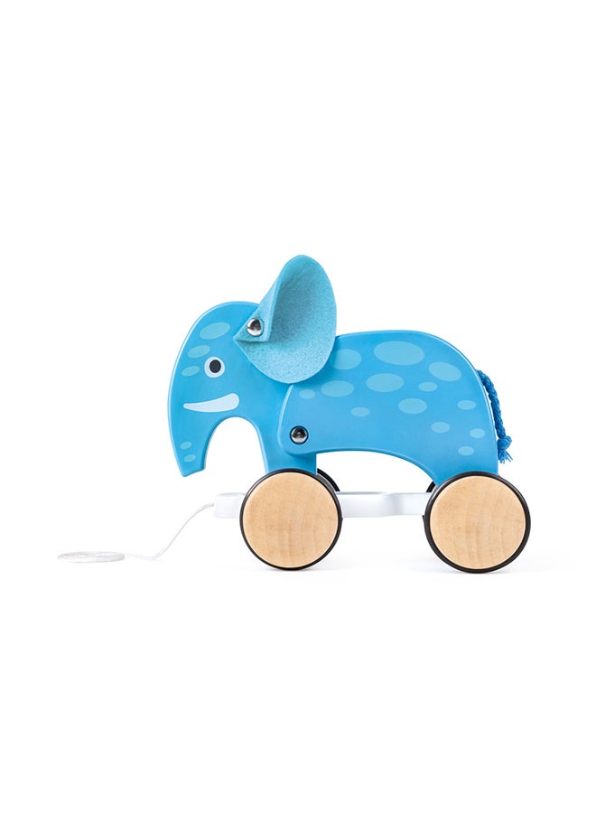 Push And Pull Elephant Wooden Pull Along Toy