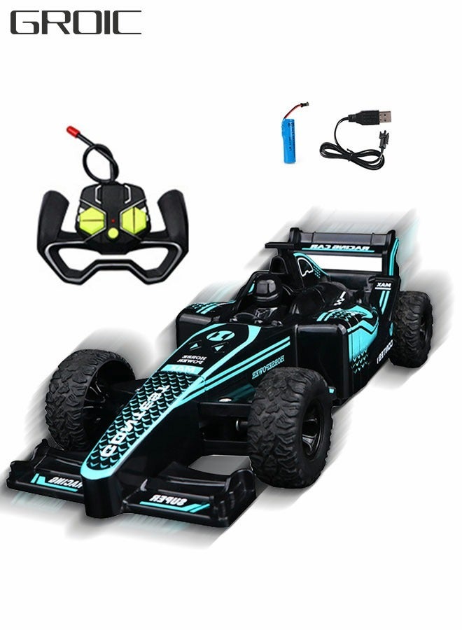 F1 Remote Control Car, Electric RC Car, Rechargeable Remote Control Stunt Car Toys, Children's Simulation Electric Racing Four-wheel Drive Racing