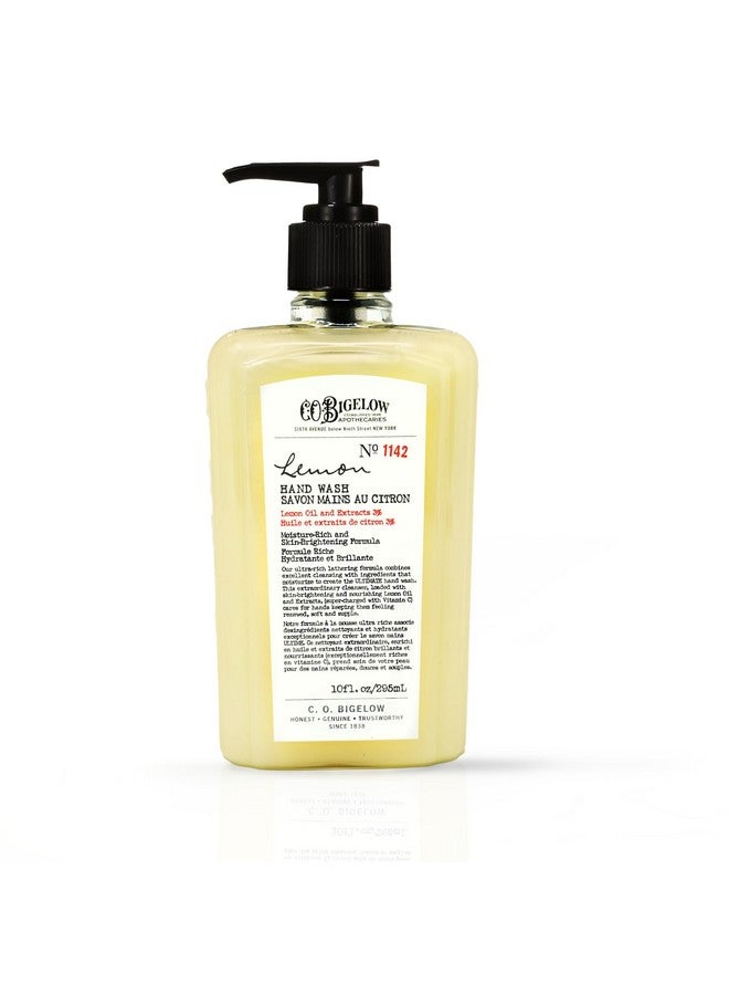 C.O. Bigelow Lemon Hand Wash No. 1142 Moisturizing Liquid Hand Soap With Lemon Extract & Vitamin C Cruelty Free & Gentle For All Skin Types 10Fl Oz.