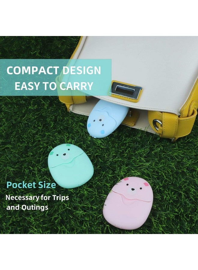 6 Boxes (300 Sheets) Mini Portable Disposable Travel Paper Soap Sheets Foaming Hand Washing Bath Scented Hand Soap For Indoor Outdoor Travel Camping Hiking