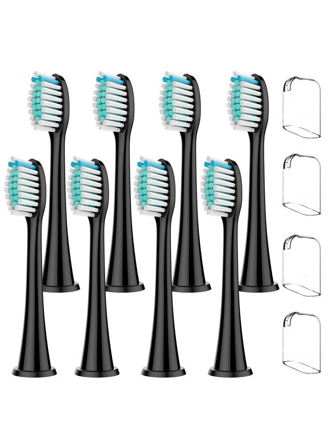 2Pack Activated Charcoal Brush Heads Ultra Whitening Brush Heads 2X Whitening & Stain Remover For Black Series Black Series Pro Vibe Series Duo Pro Series (Black)