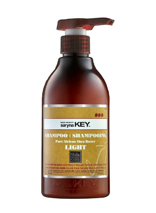 Damage Repair Light Shampoo (500Ml/16.9Oz) For Thin And Dry Hair With Pure African Shea Butter Hair Shampoo For Dry Frizzy And Damaged Hair Excellent Rinse Out Moisturizing