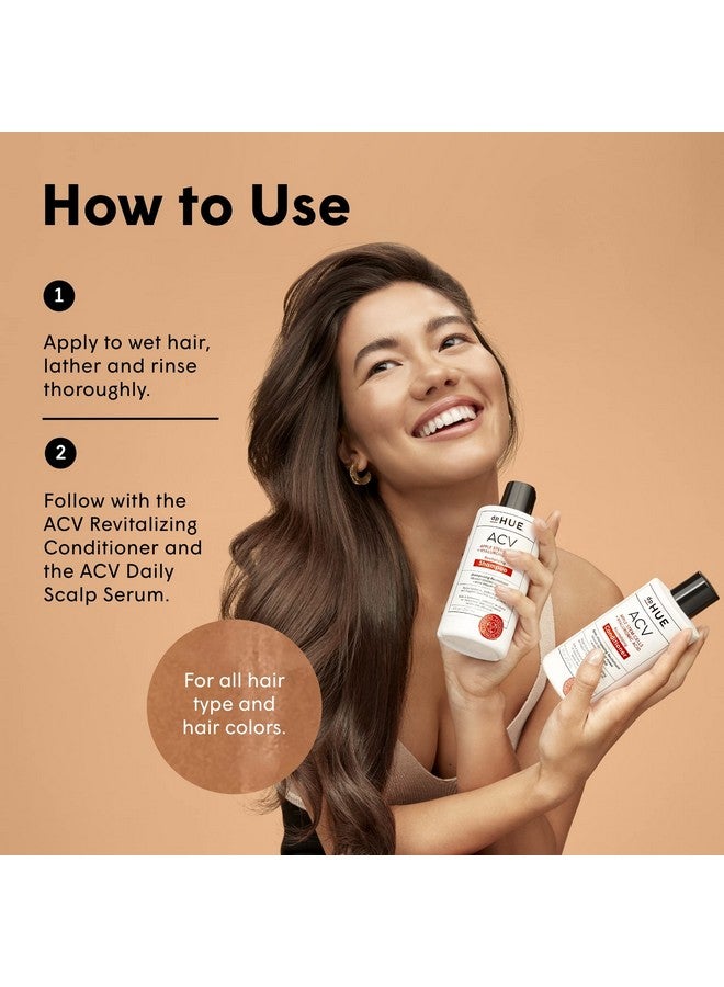 Phue Acv Revitalizing Shampoo 8.5 Oz Helps Support Healthy Hair Growth With Apple Cider Vinegar & Hyaluronic Acid Vegan & Color Safe