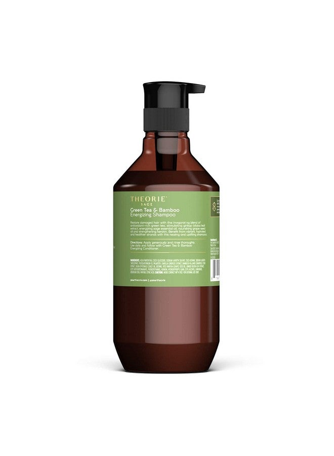 Green Tea And Bamboo Energizing Shampoo Invigorate & Strengthen Irresistible Scent Of Green Tea Jasmine Amber & Cypress For Damaged & Dull Hair Color & Keratin Safe / 800Ml