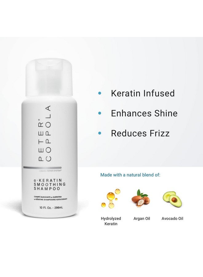 Akeratin Smoothing Shampoo Smooth Silky Hair For Keratin Treated Hair Infused With Argan Oil Voluminous Hair (10 Fl Oz)