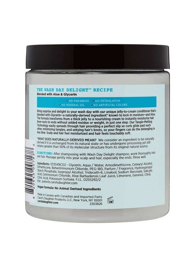 Carol’S Daughter Wash Day Delight Detangling Jellytocream Conditioner With Glycerin And Aloe Parabenfree For Moisture Hydration And Shine Moisturizing Curly Hair 20 Oz