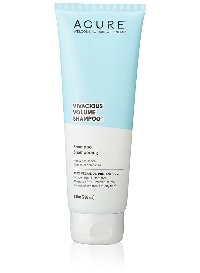 Vivacious Volume Shampoo Echinacea 100% Vegan White/Blue Mint 8 Fl Oz