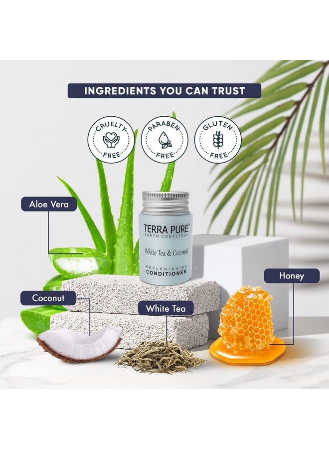 White Tea & Coconut Conditioner Travel Size Hotel Amenities 1 Oz. (Case Of 100)