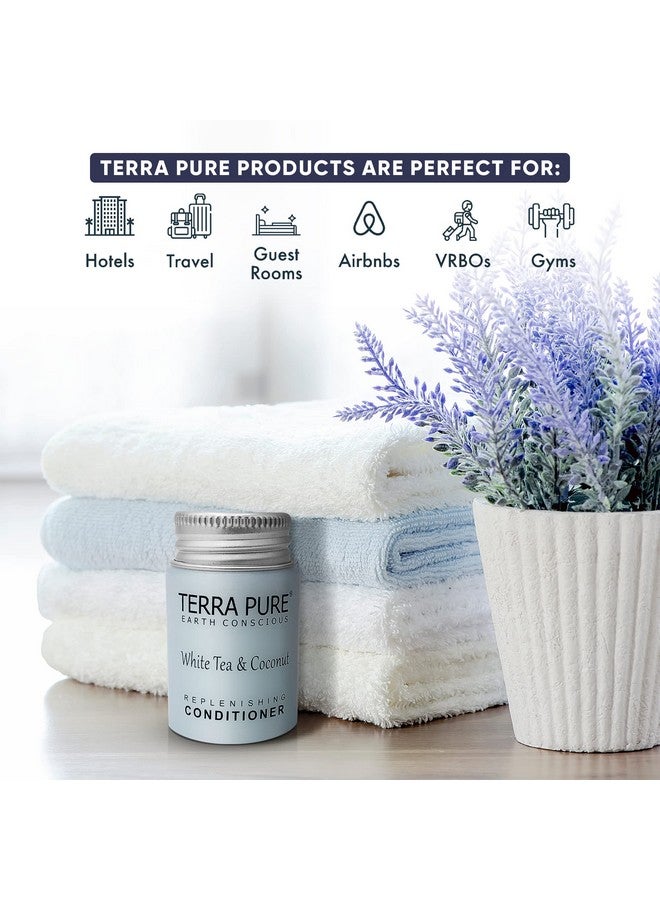 White Tea & Coconut Conditioner Travel Size Hotel Amenities 1 Oz. (Case Of 100)