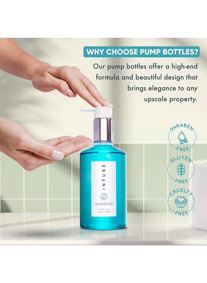 H2O Tropical Infuse Amenities Set10.14 Oz. Pumps (1 Of Each) Shampoo Conditioner Hand/Body Wash And Lotion