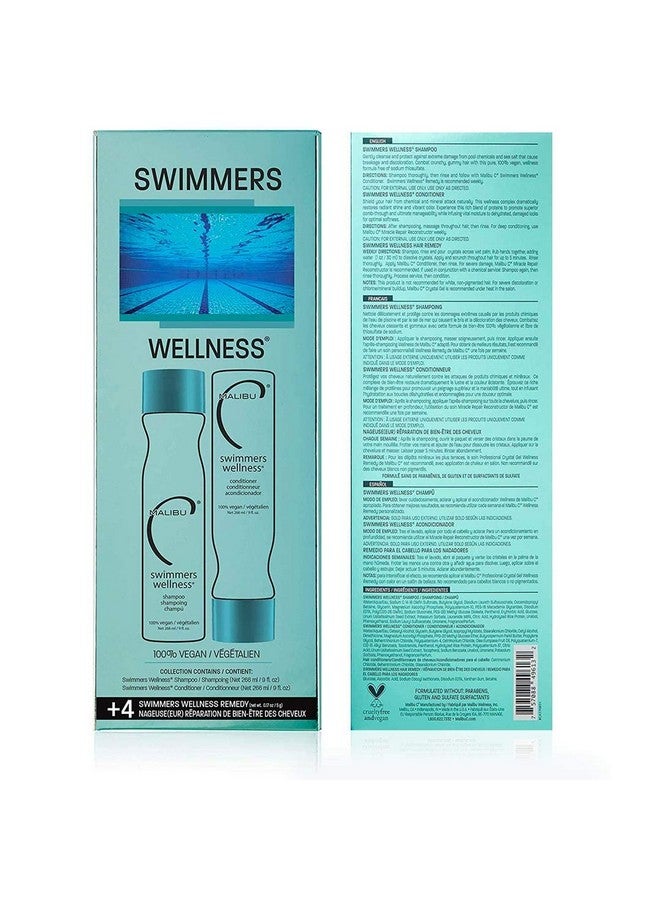 Swimmers Wellness Collection Moisturizing Shine Restoring Hair Care For Swimmers Prevents And Protects Hair Discoloration From Pool Elements