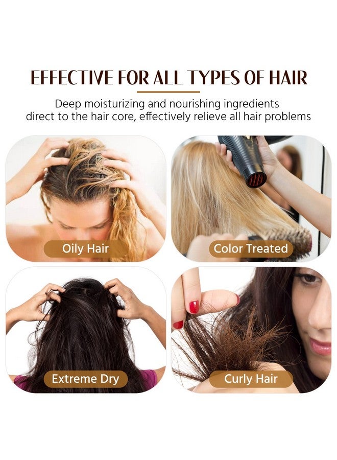 Natural Organic Sulfate Free Moroccan Argan Oil Shampoo And Conditioner Set Color Safe Treatment Uv Protection Intense Moisturizing For Dry Damaged Frizzy Volumizing For Thin Hair 14 Ounce