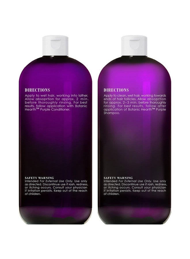 Purple Shampoo And Conditioner Set For All Shades Of Blonde Silver And Gray Hair Enhances Highlights Sulfate Free Paraben Free 16 Fl Oz Each