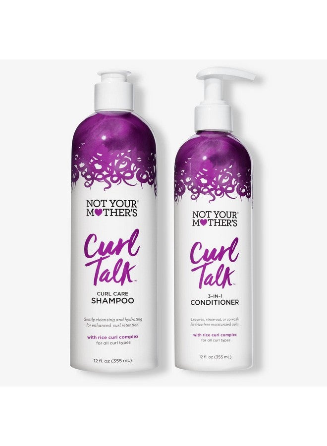 Curl Talk Shampoo And Conditioner 12 Fl Oz (2 Pack) Shampoo And Conditioner For Curly Hair