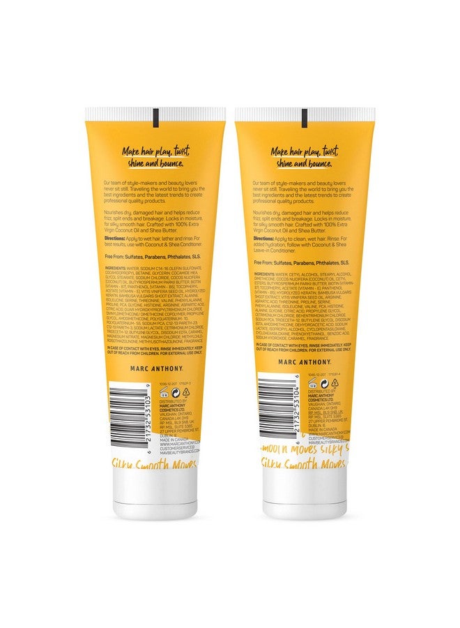Hydrating Coconut Oil & Shea Butter Shampoo Biotin Shampoo And Conditioner Bundle Sulfate Free Color Safe Anti Frizz Gift Set For Dry Damaged Hair 8.45 Ounce (Pack Of 2)
