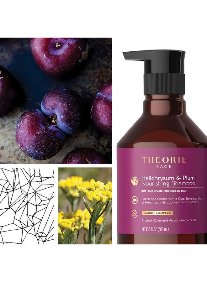 Helichrysum And Plum Nourishing Conditioner Suited For Dry & Over Processed Hair Protects Color & Keratin Treated Hair 800Ml