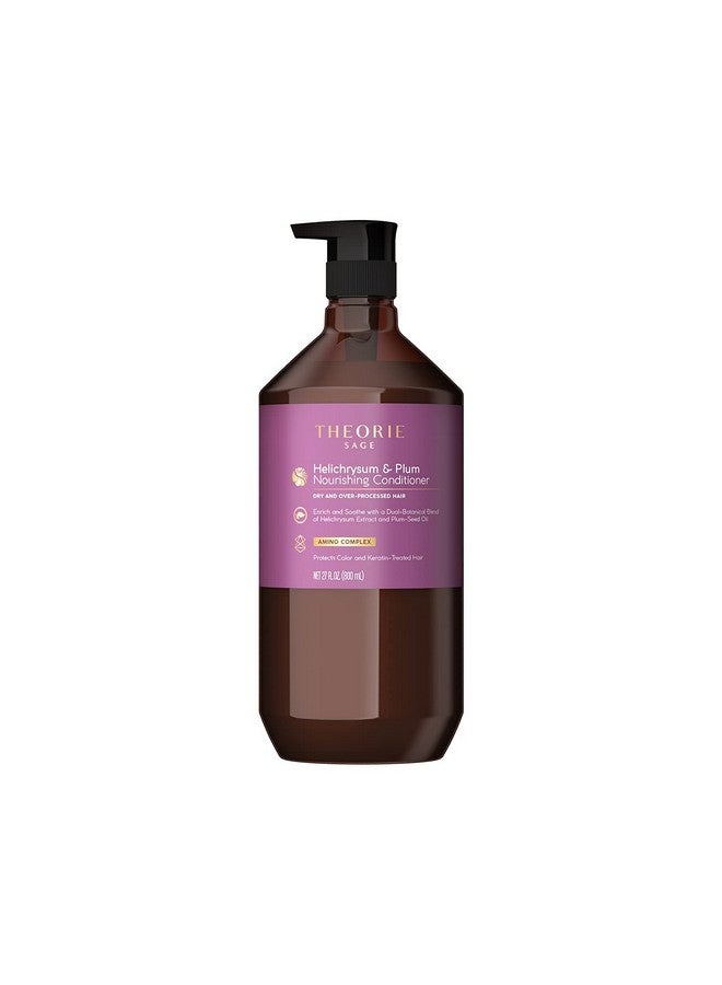 Helichrysum And Plum Nourishing Conditioner Suited For Dry & Over Processed Hair Protects Color & Keratin Treated Hair 800Ml