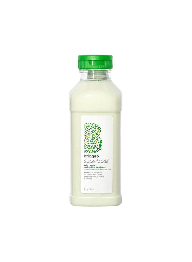 Superfoods Kale And Apple Replenishing Conditioner Supports Healthy Balanced Hair And Scalp Vegan Phalate & Parabenfree 12.5 Ounces