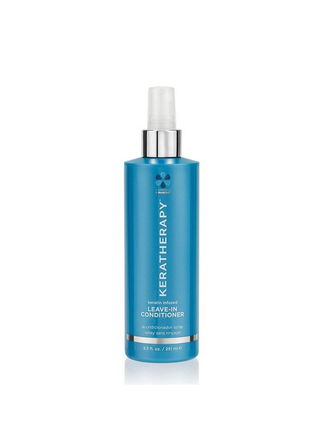 Keratin Infused Moisture Leave In Conditioner Spray 8.5 Fl. Oz. 251 Ml Hydrating Leave In Conditioner Spray With Jojoba Oil Panthenol Arginine Amino Acid & Wheat Oil For Damaged Hair