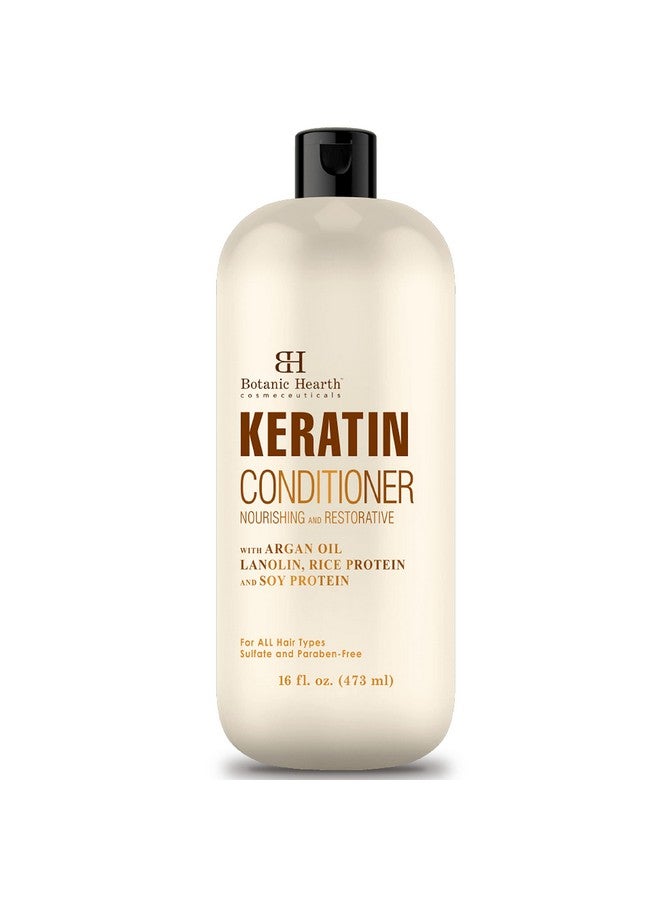 Keratin Conditioner With Argan Oil Natural Sulfate Free Keratin Hair Treatment For Normal Dry Or Damaged Hair All Hair Types Women And Men Color Treated Hair 16 Fl Oz