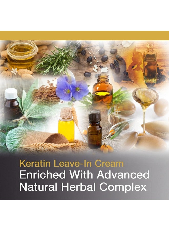Vitamins Keratin Leave In Conditioner Moisturizer Thin To Normal Hair Care Moisturizing Hydrating Detangler Cream For Dry Damaged Hair