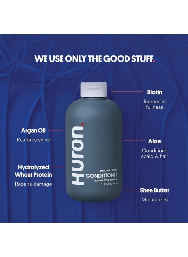 Men'S Smooth & Nourish Conditioner. Lightweight Conditioner Rehydrates As It Moisturizes Smoothes Frizz And Restores Shine. Fresh Clean Scent. Sulfatefree. 100% Vegan. 12 Oz