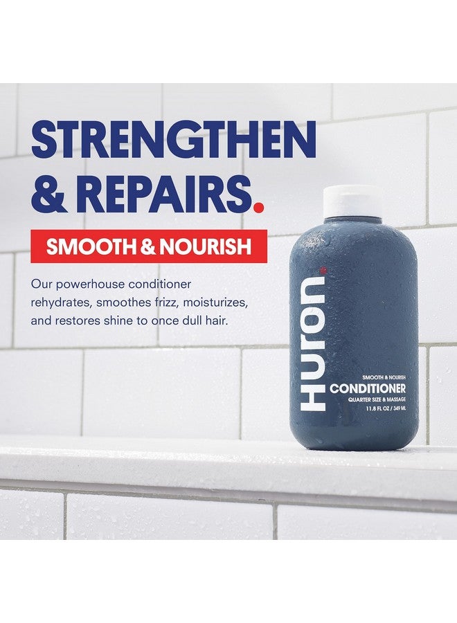 Men'S Smooth & Nourish Conditioner. Lightweight Conditioner Rehydrates As It Moisturizes Smoothes Frizz And Restores Shine. Fresh Clean Scent. Sulfatefree. 100% Vegan. 12 Oz