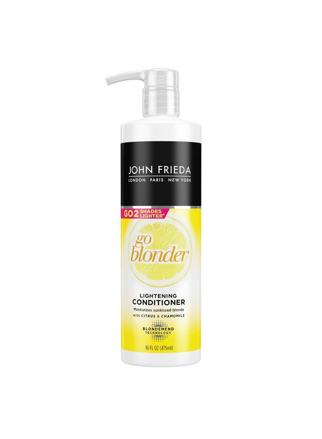 Sheer Blonde Go Blonder Hair Conditioner Gradual Lightening Conditioner For Blonde Hair With Citrus And Chamomile Featuring Our Blondmend Technology 16 Oz