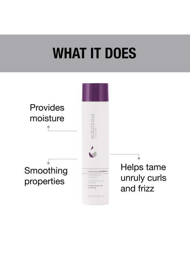 Solutions Moisturizing Conditioner 10Oz ;Repairs & Softens Damaged Hair ; For Dry Coarse Or Curly Hair