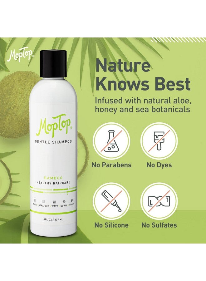 Gentle Shampoo Natural Hair Moisturizer Reduces Frizz Color Safe Volumizing Shampoo For All Hair Types Straight Curly Wavy Thin Coily (8 Oz)
