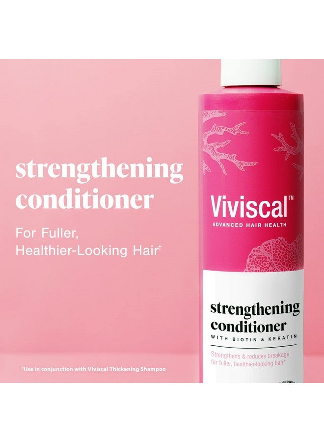 Hair Thickening Conditioner Moisturizing Formula Conditions & Strengthens Biotin & Keratin Marine Collagen & Seaweed Extract Hydrating Healthier Looking Hair 250Ml (8.45 Fl. Oz.)