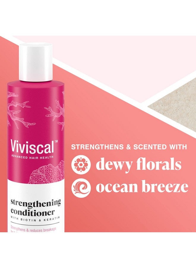 Hair Thickening Conditioner Moisturizing Formula Conditions & Strengthens Biotin & Keratin Marine Collagen & Seaweed Extract Hydrating Healthier Looking Hair 250Ml (8.45 Fl. Oz.)