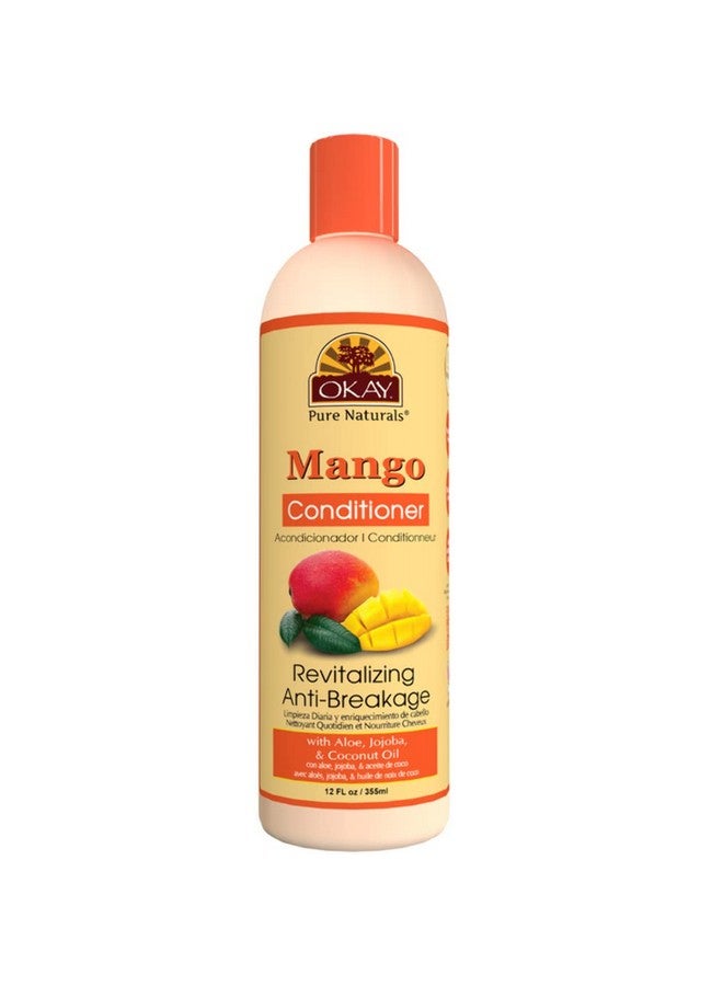 ; Mango Antibreakage Conditioner ; For All Hair Types & Textures ; Revitalize Repair Restore Moisture ; With Aloe Jojoba & Coconut Oil ; Free Of Parabens Silicones Sulfates ; 12 Oz