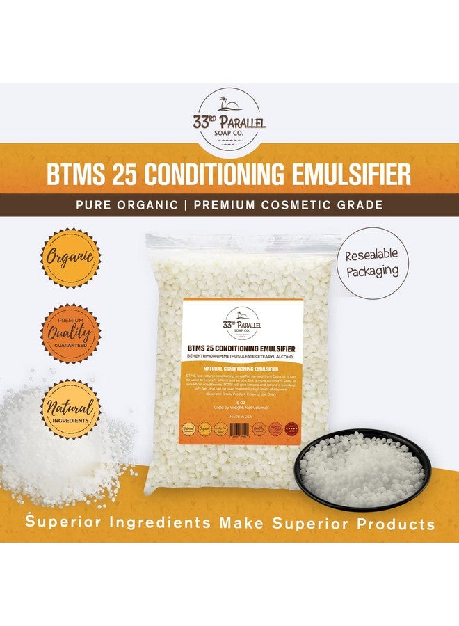 33Rd Parallel ; Btms 25 Conditioning Emulsifier ; Sizes 2 Oz To 1 Lbs ; Behentrimonium Methosulfate Cetearyl Alcohol Emulsifying Conditioner ; (4 Oz)