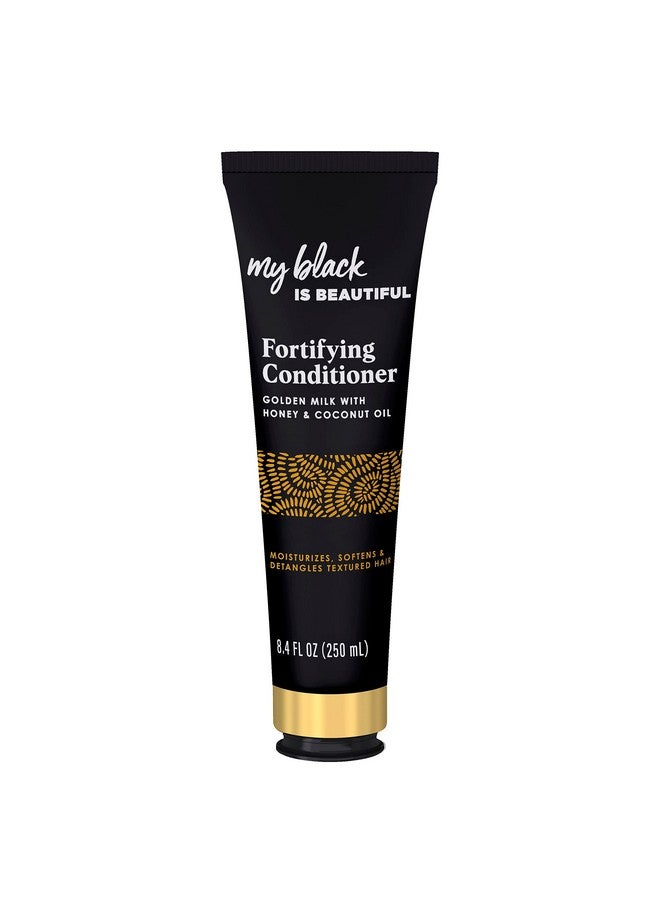 Golden Milk Fortifying Conditioner 8.4 Fl Oz Sulfate Free Moisturizing Conditioner For Curly And Coily Hair With Coconut Oil Honey And Turmeric (Packaging May Vary)