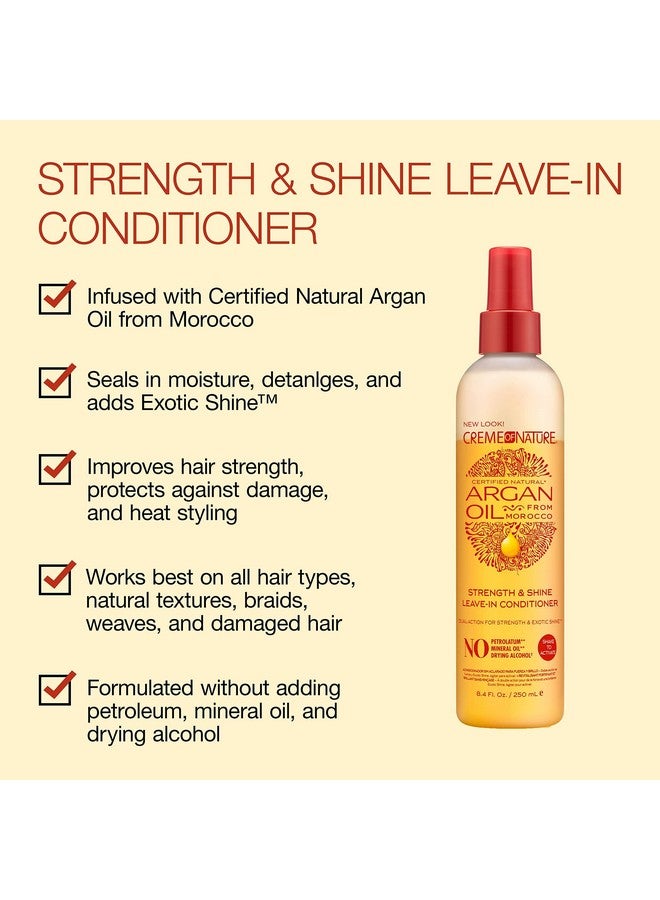 Argan Oil Leave In Conditioner Detangling And Conditioning Formula For Normal Hair 8.45 Fl Oz