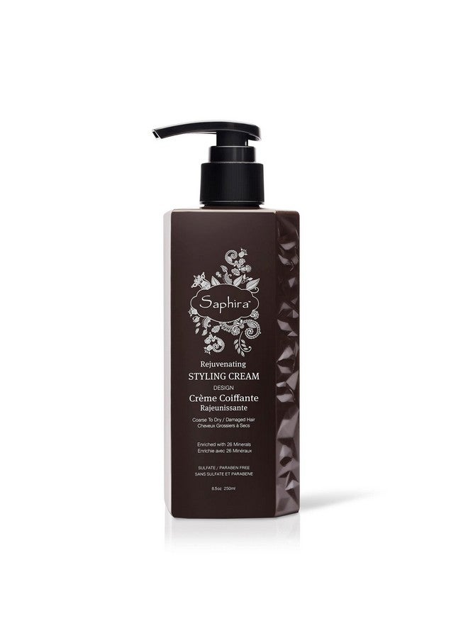 Rejuvenating Styling Cream Frizz Control Hair Smoothing Cream And Styling Formula With 26 Dead Sea Minerals Finishing Cream For Medium To Firm Hold Sulfatefree Parabenfree 8.5 Ounce