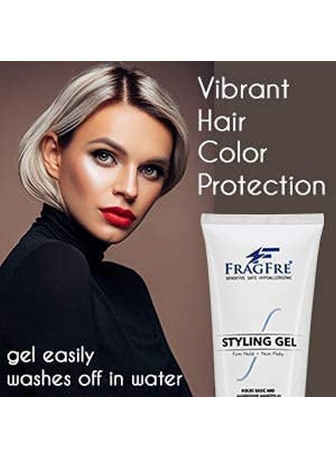 Firm Hold Hair Gel Fragrance Free 8 Oz Strong Styling Gel For Aggressive Hair Styles Paraben Free Hypoallergenic Sensitive Formula Nonirritating Vegan No Gluten/Cruelty (1 Pack)