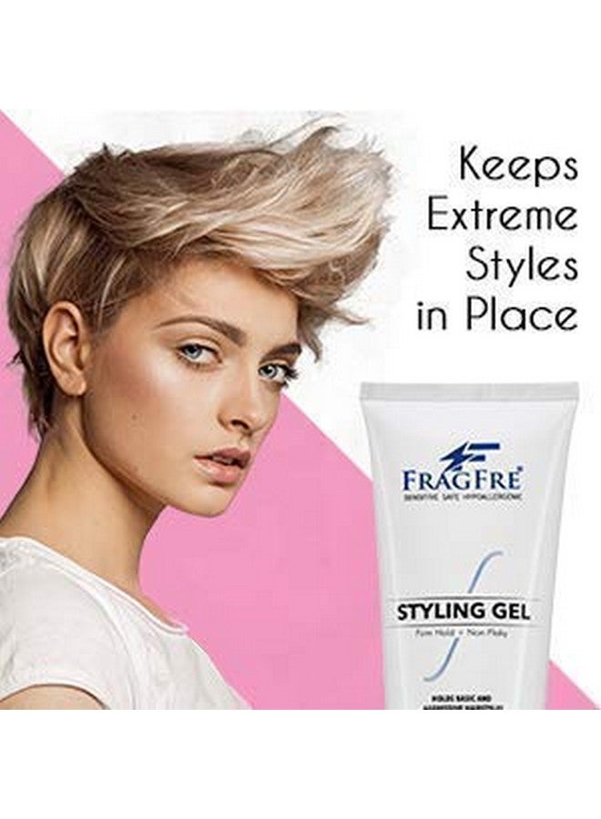 Firm Hold Hair Gel Fragrance Free 8 Oz Strong Styling Gel For Aggressive Hair Styles Paraben Free Hypoallergenic Sensitive Formula Nonirritating Vegan No Gluten/Cruelty (1 Pack)
