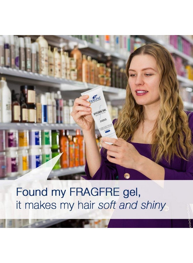 Styling Gel Fragrance Free 8 Oz Medium Hold Hair Styling Gel For Sensitive Skin Hypoallergenic Parabens Free Gluten Free Vegan Cruelty Free For Men Women And Children
