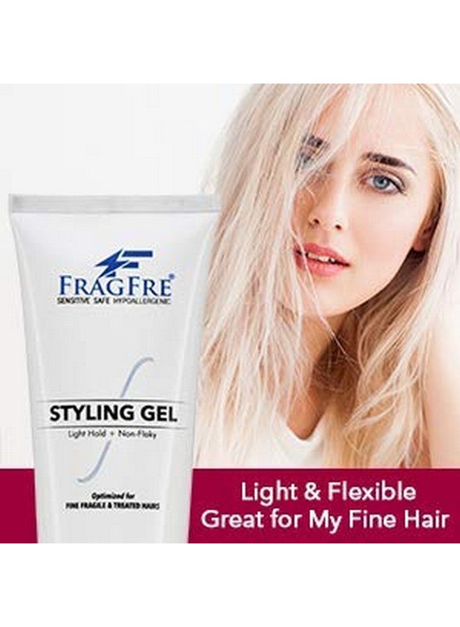 Light Hold Hair Gel Fragrance Free 8 Oz Lightweight Styling Gel For Fine Fragile And Weakened Hairs Paraben Free Hypoallergenic Sensitive Formula Vegan Gluten Free Cruelty Free (1 Pack)