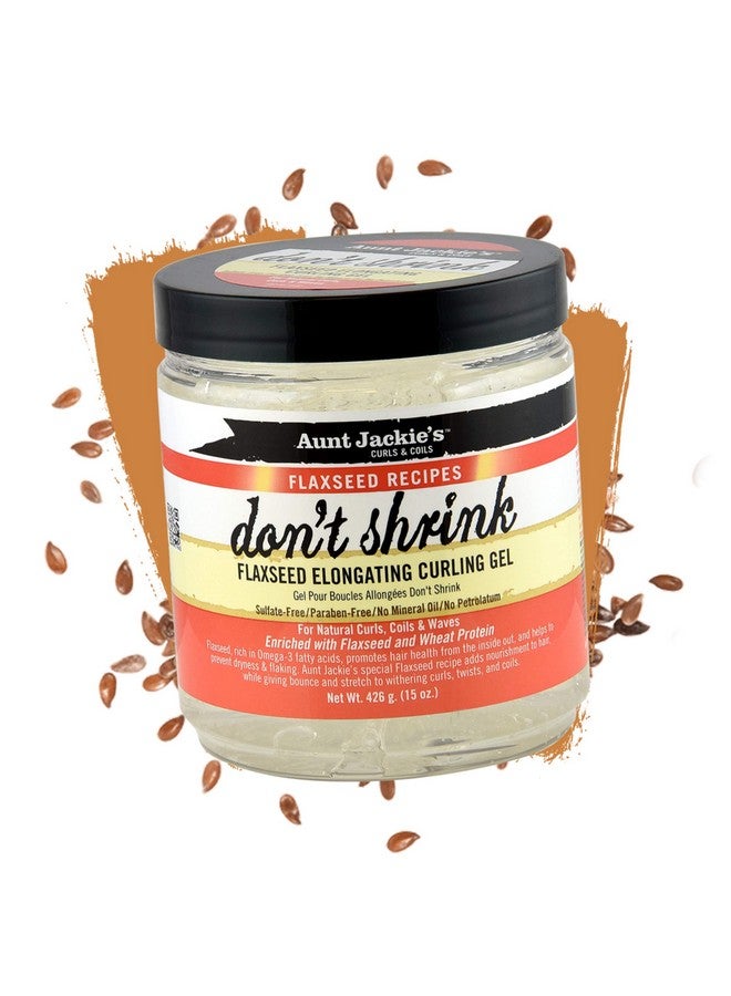 Flaxseed Recipes Don'T Shrink Elongating Hair Curling Gel For Natural Curls Coils And Waves Helps Prevent Dryness And Flaking 18 Oz