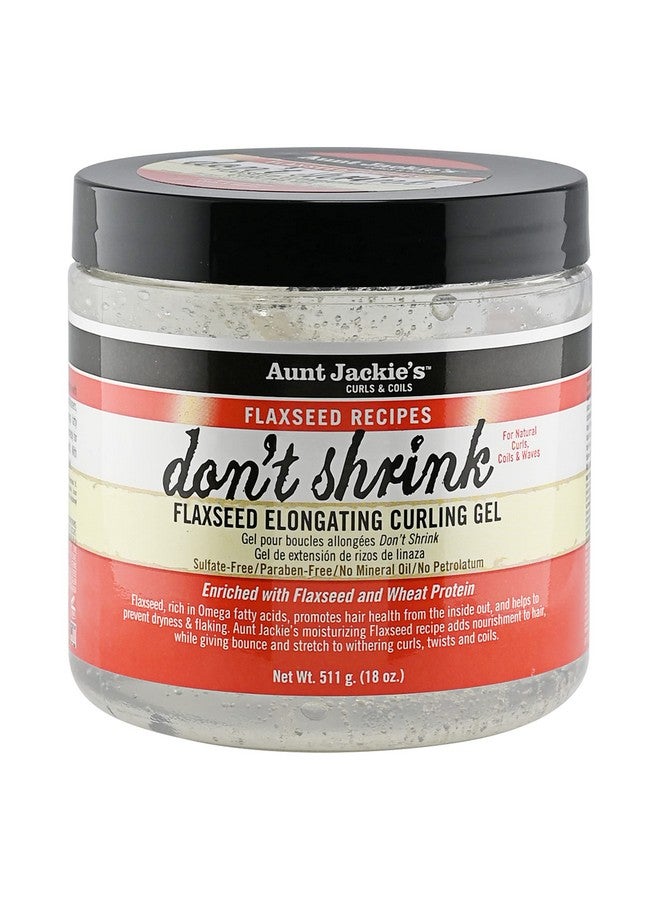 Flaxseed Recipes Don'T Shrink Elongating Hair Curling Gel For Natural Curls Coils And Waves Helps Prevent Dryness And Flaking 18 Oz