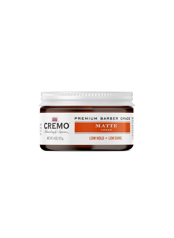 Premium Barber Grade Hair Styling Matte Cream Light Hold Low Shine 4 Oz
