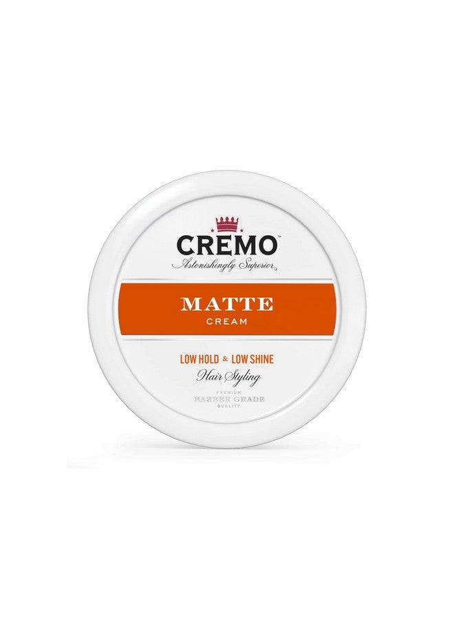 Premium Barber Grade Hair Styling Matte Cream Light Hold Low Shine 4 Oz